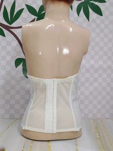 (900)Vintage White Corset Top