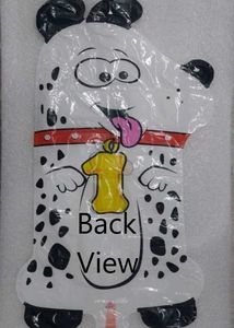 Cute Polka Dot Dog "1" Number Birthday Balloon