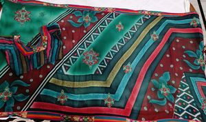 🇳🇿💫🎀Elegant Teal &amp; Maroon Floral Saree
