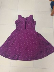 Purple Fit & Flare Dress