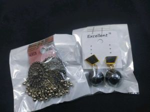 Oxidized Silver Jhumka Earrings