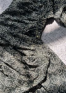 Chic Black &amp; White Print Dress