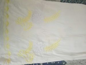 New Yellow Embroidered Kurta set