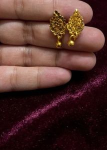 Gold Tone Ethnic Earrings