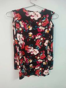 Floral Cold Shoulder Top