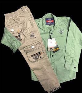 Boys Shirt Cargo Pant Set