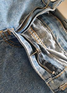 Distressed Denim Shorts