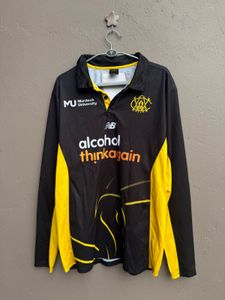 New Balance Long Sleeve Black Yellow Shirt
