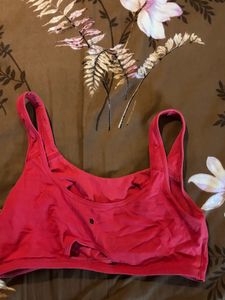 Red Sports Bra