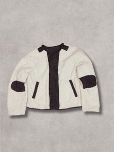Fleece Jacket with Elbow Patches(reversible)