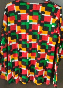 Colorful Patterned Blouse