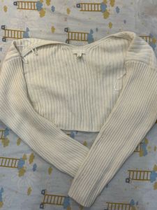 Ribbed Knit Cropped Sweater bolero