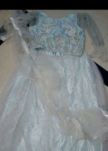 Stunning Light Blue Lehenga Choli