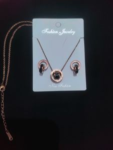 Anti Tarnish Neckpiece And Earrings Set