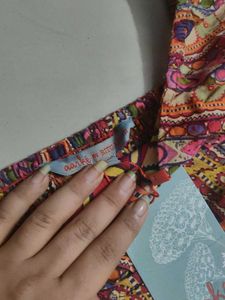 aarke by Ritu Kumar Boho Print Off-Shoulder Dress