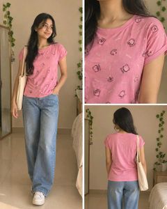 Cute Pink Graphic Tee