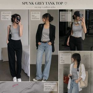 SPUNK Grey Tank Top