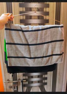 Elegant Striped Cotton Saree with black petticoat