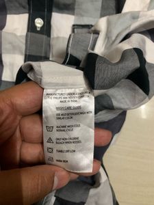 Van Heusen Gingham Check Long Sleeve Shirt