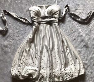 Silver Mini Party Dress