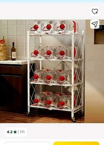 Foldable Rolling Kitchen Cart