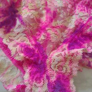 Lace Briefs with Floral Print