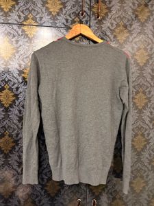 Men's Argyle V-Neck Sweater