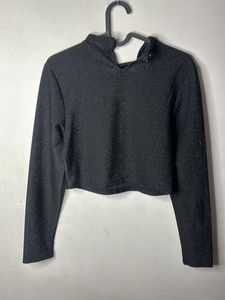 H &amp; M Black crop top