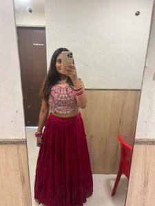 Rani Pink Designer Lehenga in excellent condition