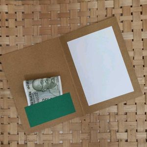 Handmade Greeting Card-cum-Money Envelope (Pair)
