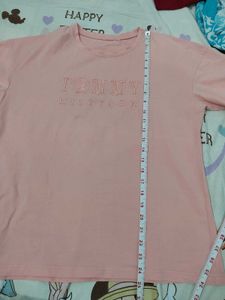 Tommy Hilfiger typograghic Pink T-Shirt