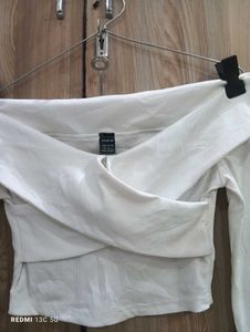SHEIN White Off-Shoulder Top 🤍 | XS | Party &amp; Dat