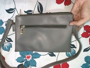 Gray Crossbody Bag