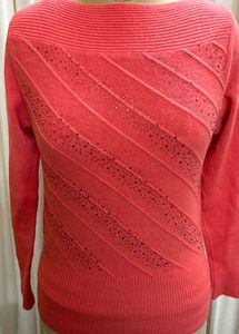 Coral Stone Work Sweater( Women's)