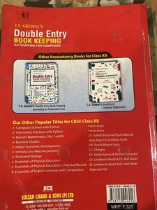 T.S. Grewal's Double Entry Book Keeping Vol II