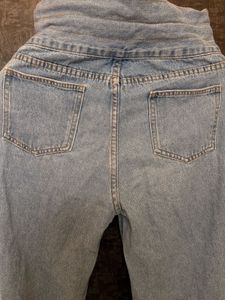 High-Waisted Denim Jeans