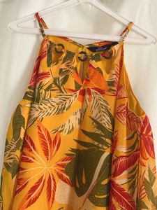 Tropical Print Dress Sleeveless