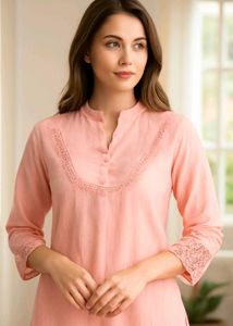 🌸 Elegant Pink Kurti 🌸