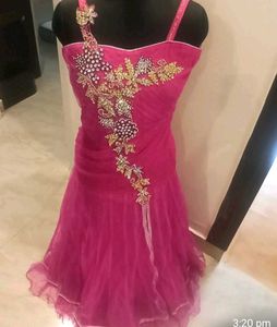 Stunning Pink Embellished Gown