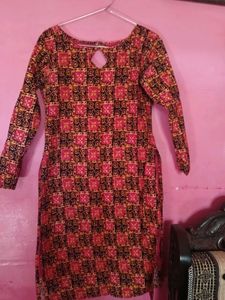 Beautiful Stitched Boat neck kurta