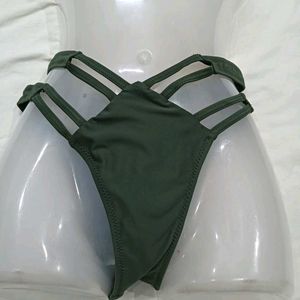⭐ Olive Green Strappy Bikini Bottom