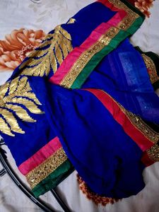 heavy blue duppata