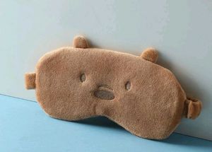 MINISO Bear sleepmask And Satin Sleep Bonnet COMBO