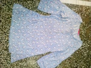 Trending Blue Floral Design Kurta