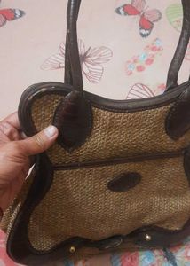 Holii Brand Jute Leather Bag