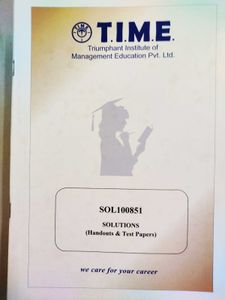 TIME Study Material For CAT Preparation With Test