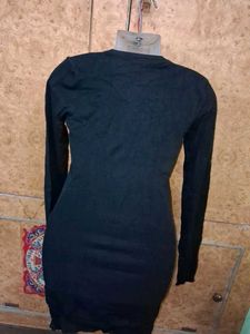 Black Eiffel Tower Graphic Zipper Top