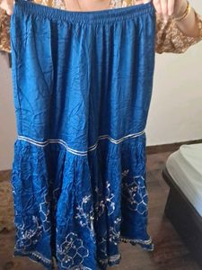 Vibrant Blue Embellished Kurta