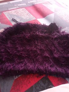 Women purple solid A-line top...