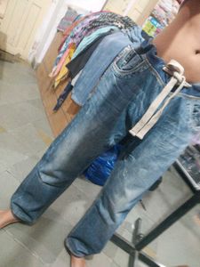 Men's Blue Jogger Jeans